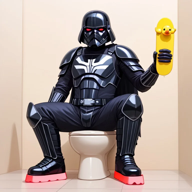 Blackberryworld, Masterpiece, Darth Vader Sitting On A Toile...