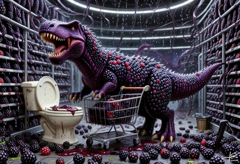 Blackberryworld T-rex, Tiny Top Hat, Blackberryworld Shoppin...