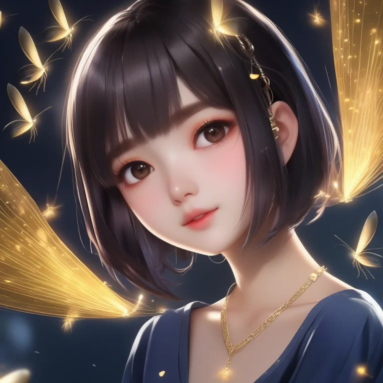Masterpiece, Best Quality, Multiple Girls, Bob Cut, Gradient...
