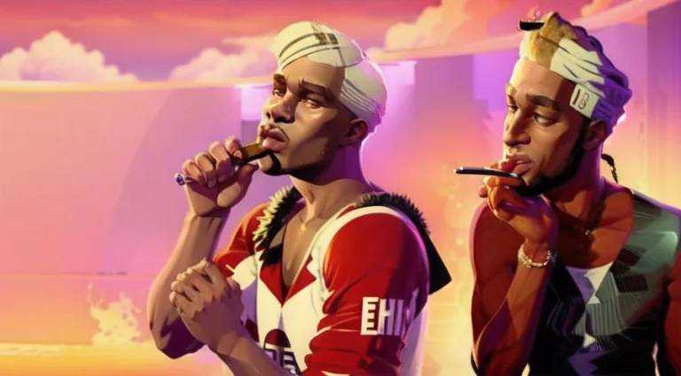 A Single Dude With Blonde Hair Smoking A Cigarhypernetenterg...