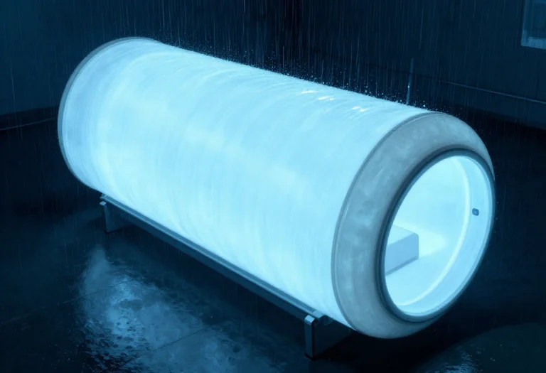 A Cryosleep Chamber Humming With Pale Blue Light, Impression...