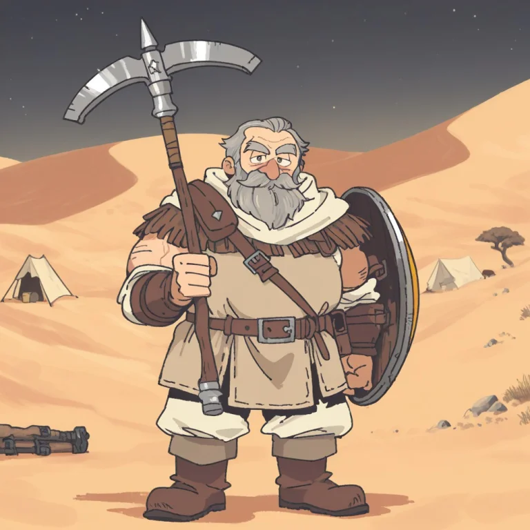 1man, Solo, Veteran Bandit, Dwarf, Elderly, Short, Stocky Mu...