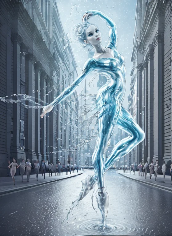 Hypernetwaterelemental101, Water Elemental Ballet Dancer Sta...