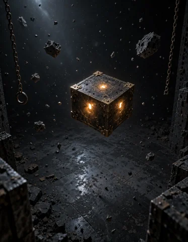 H3llr4is3r, Photorealistic Empty Void Chamber, Black Stone W... — Stable Diffusion AI Prompt: h3llr4is3r, photorealistic empty void chamber, black stone walls dissolving into...
