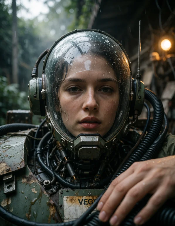 Capture A Photorealistic Scene Centered On A Decommissioned...