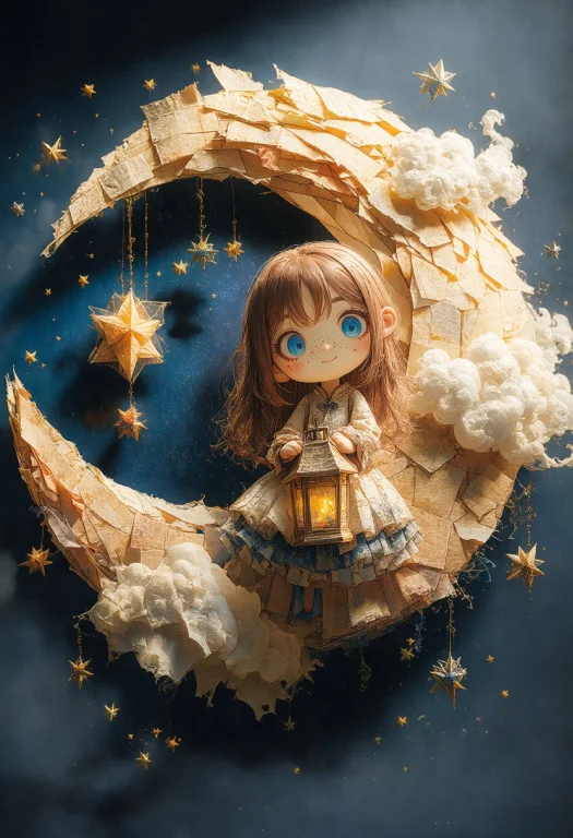 Paperdaal, 1girl, Liora, Cute, Brown Hair, Blue Eyes, Standi...