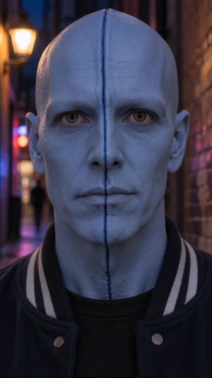 Blnml Alien Man, Close-up Portrait, Straight-on, Facing Forw...