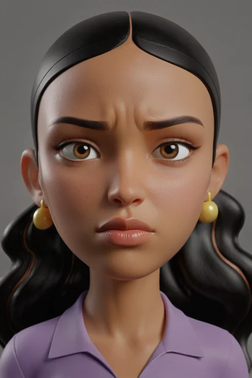 Monique, 1girl, Upper Body Portrait, 3d Character Lorakp-mon...