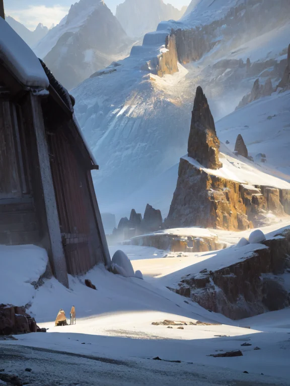 Conceptart, Scenery, Ice, Snow, Glacier, Mountain, Crystal,o...