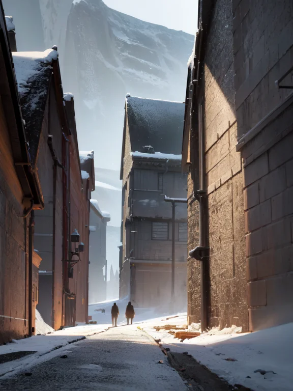 Conceptart, Scenery, Ice, Snow, Outdoors, Standing, Mountain...