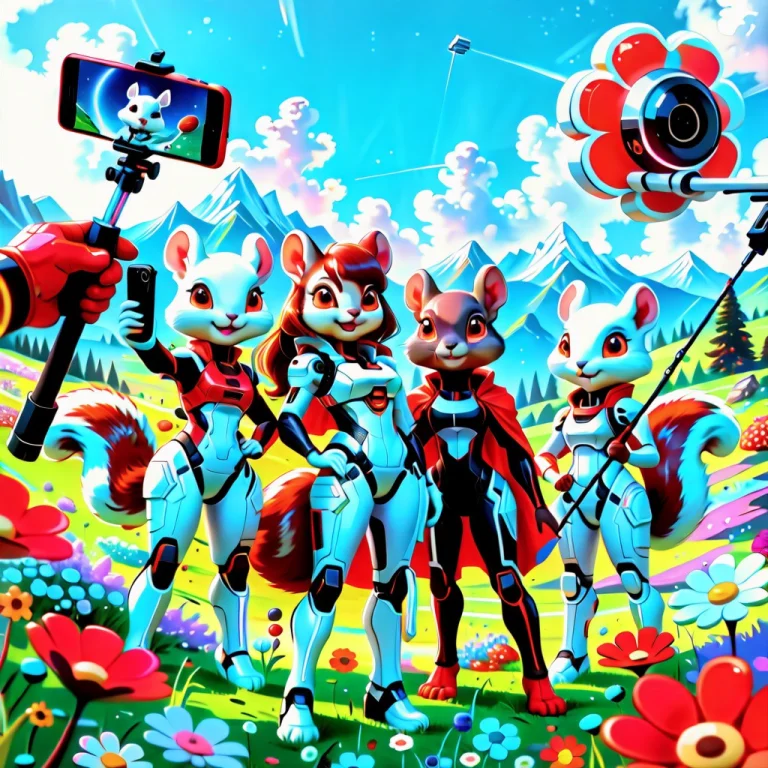 Whiteember, Masterpiece, Best Quality, Hq, 8k, Three Cute Sq...