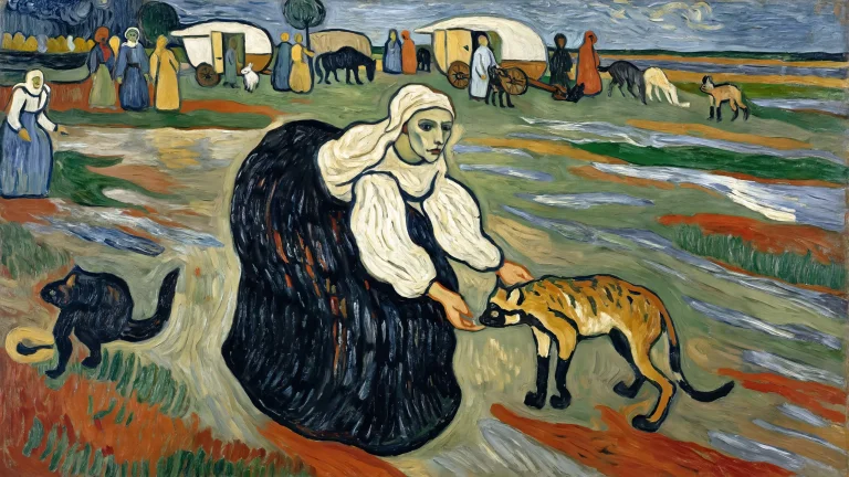 Loraosr128zibvangogh0.4 Van Gogh Style. High-level View, Spa...