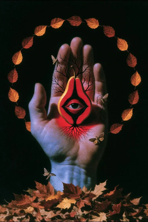 Dcdrkfntsy. Centered Surreal Vertical Composition Against An...