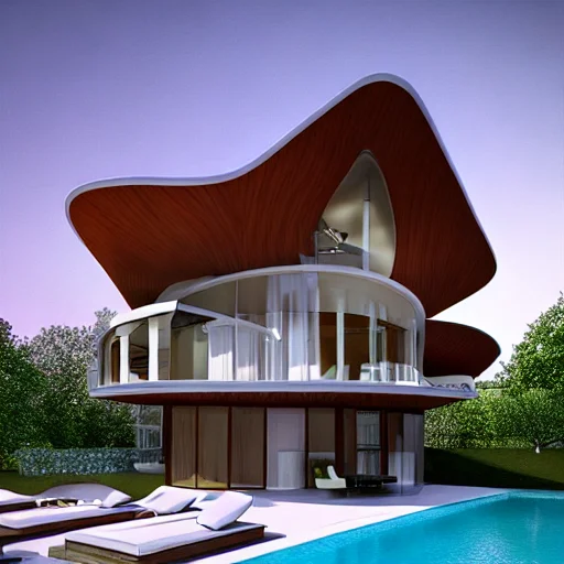 An Eccentric House, Design Inspired By Googiearch, Octane Re...