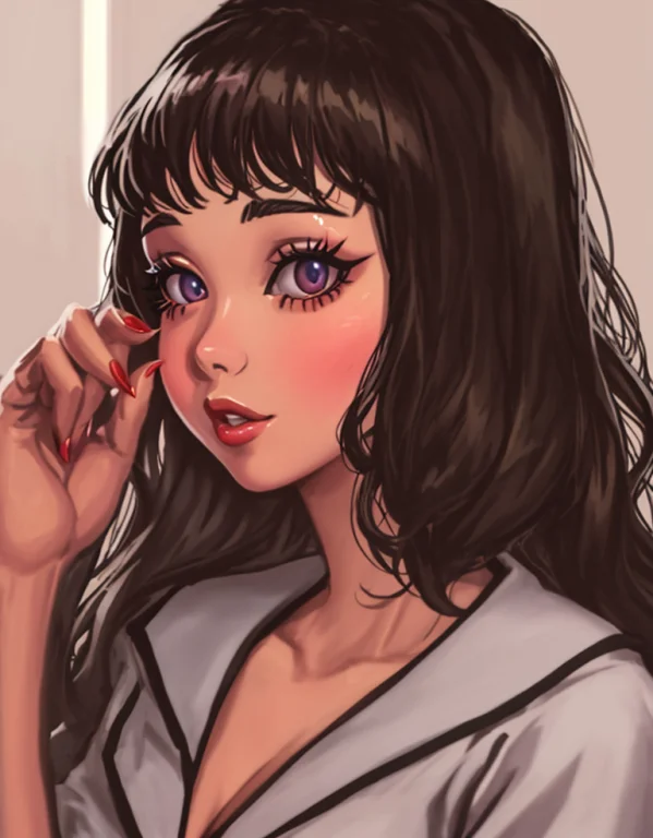 Closeup Portrait Woman Novafrogstyle