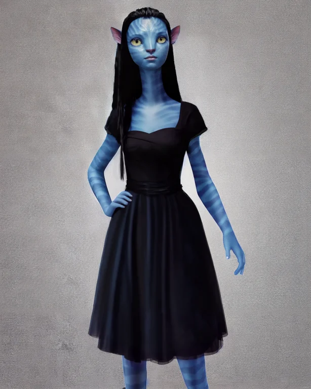 Avatar Style, Girl, Black Dress