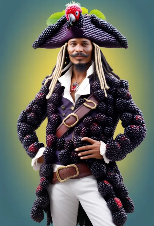 Fruity Caribbean Pirate Captain  Eccentric Captain With A Tr...