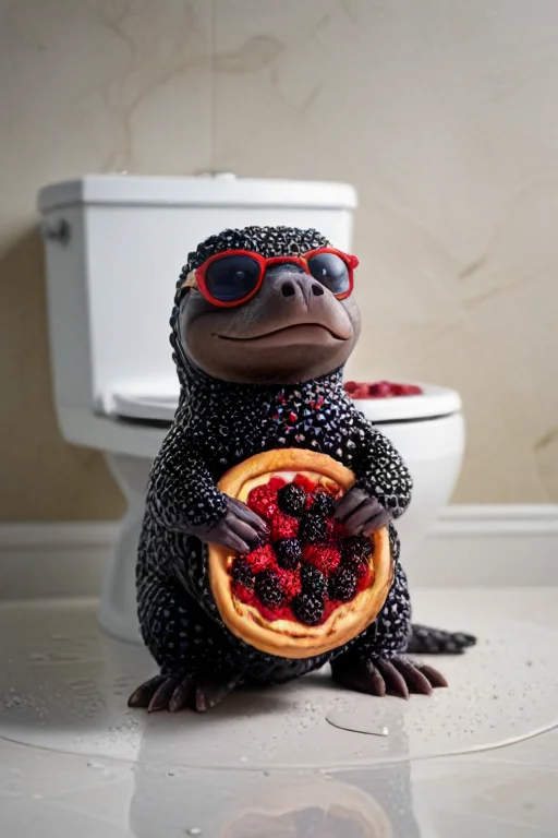A Blackberryworld Cool Platypus With Sun Glasses Made Of Den...