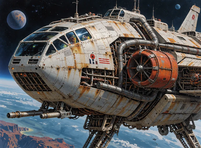 Lorakreaotherworlds0.6a Massive Industrial Cargo Spaceship W...
