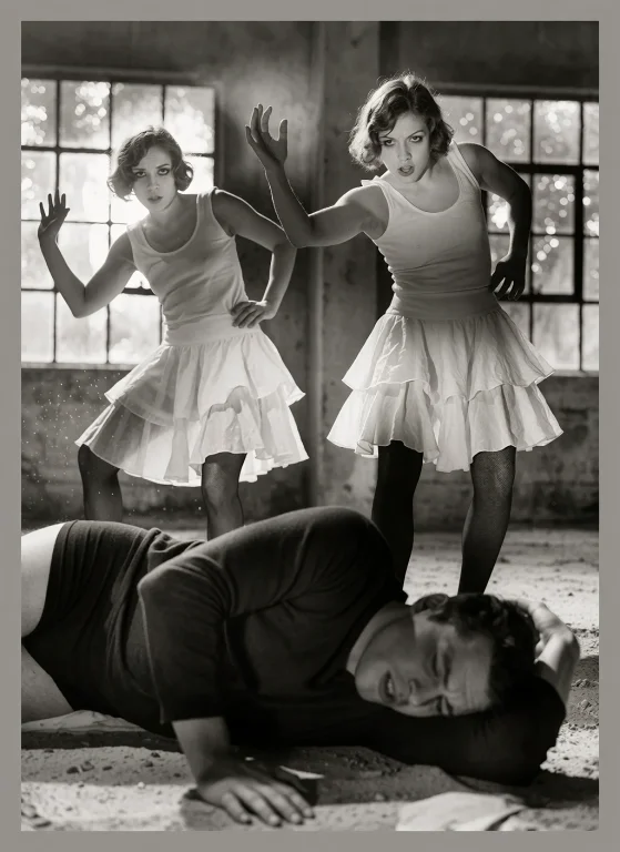 This Black-and-white Photograph Captures A Dramatic And Surr...
