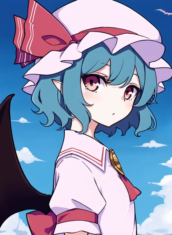 Masterpiece, Jungl, Ufufu, Bat Wings, Blue Hair, Remilia, Mi...