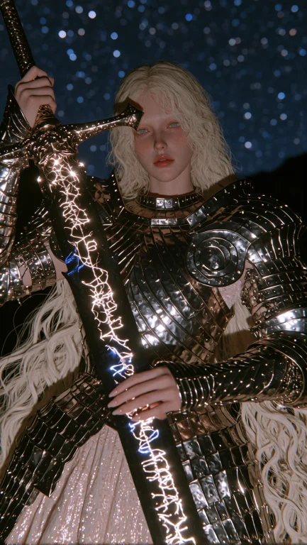 An Epic Full-body 169 Cinematic Outdoor Shot Of A Fallen Tra...