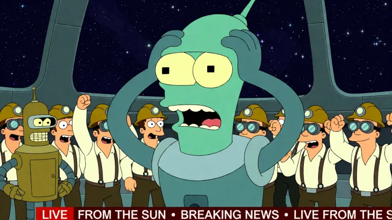 Ftrmssn7, A Large, Green-skinned Alien With A Distressed Exp...