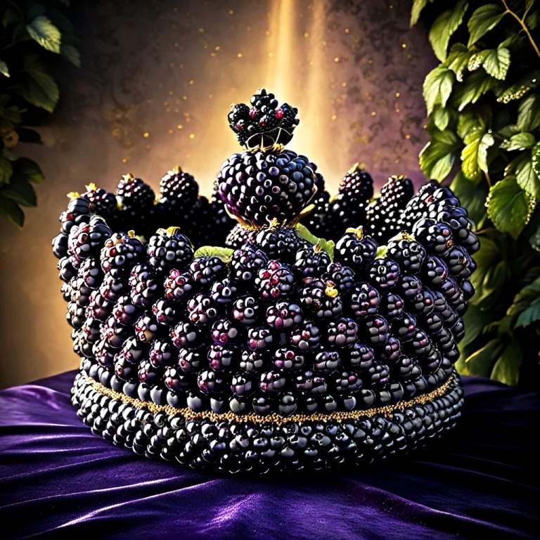 Blackberryworld, A Royal Crown Crafted From Shiny Blackberri...