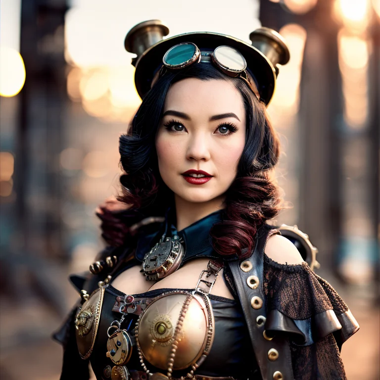 Photographic Realistic, Steampunk Girl Actress10,1 Actress20...
