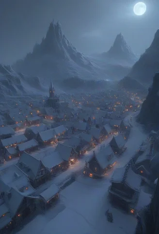 Whiteember, Fantasy Town — SDXL AI Prompt: WhiteEmber, fantasy town