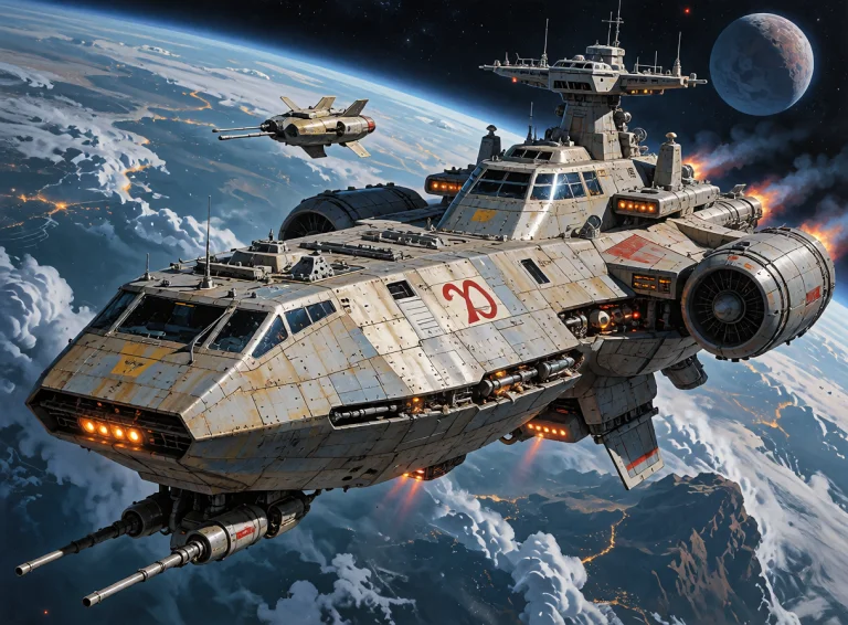 Lorakreaotherworlds0.6 A Colossal Retro Sci-fi Warship In Or...