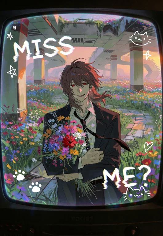 Upper Body Shot, One Smirking Man With Messy Long Bangs And...