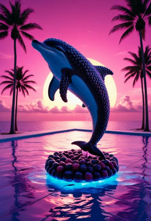 8k, Raw Digital Photo, Blackberryworld Dolphin Statue Floati...