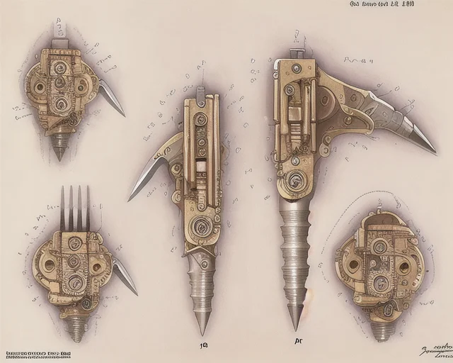 Eplanit, A Concept Render Of A Complicated Steampunk Hand-he...