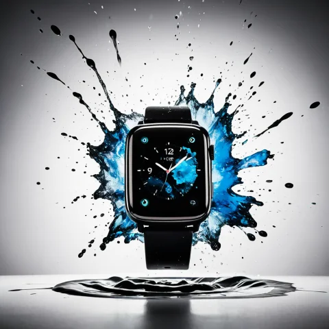 Loratech2inksplashv10.80, Techinksplash, A Smartwatch With A... — SDXL AI Prompt: , techinksplash, a smartwatch with an abstract black ink splash frozen in motion...
