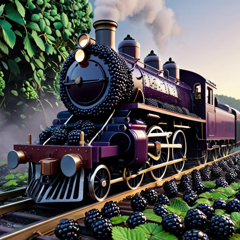 Blackberryworld, A Massive Steam Locomotive Standing On The...