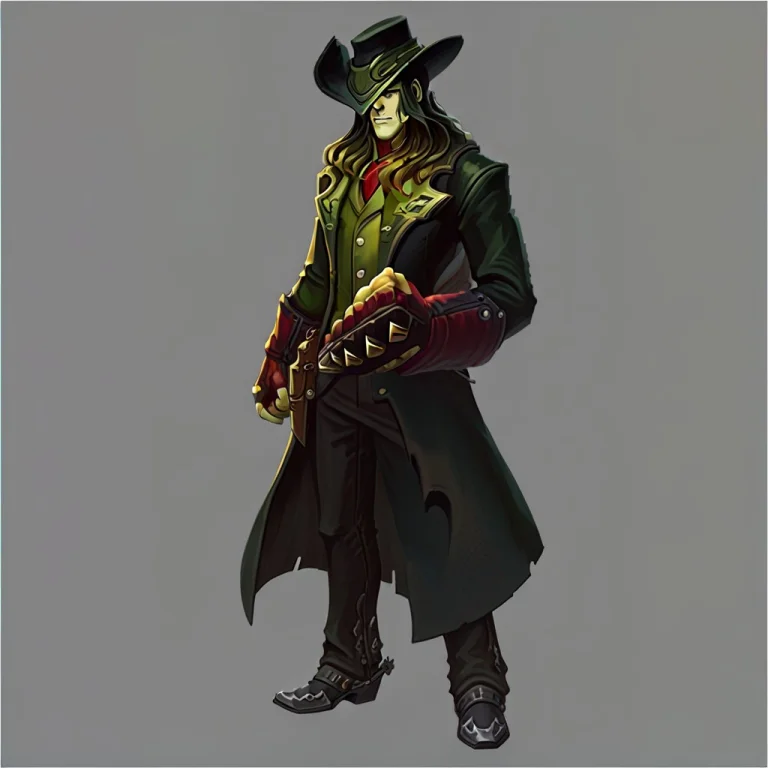 Mystyle, A Full Body Portrait Of A Cowboy Character Wearing...