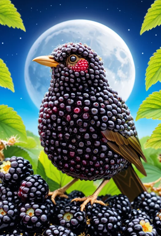 Lorablackberryworldmorth1 Fruit, Blackberryworld Bird Made O...