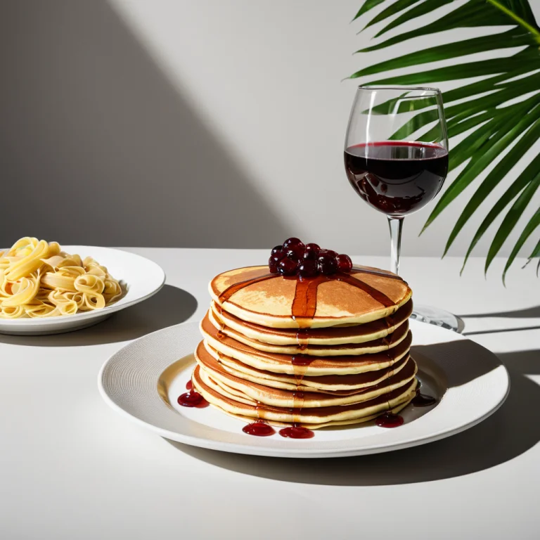 Foodtropicalbright4, Product Photography Of A Stack Of Panca...