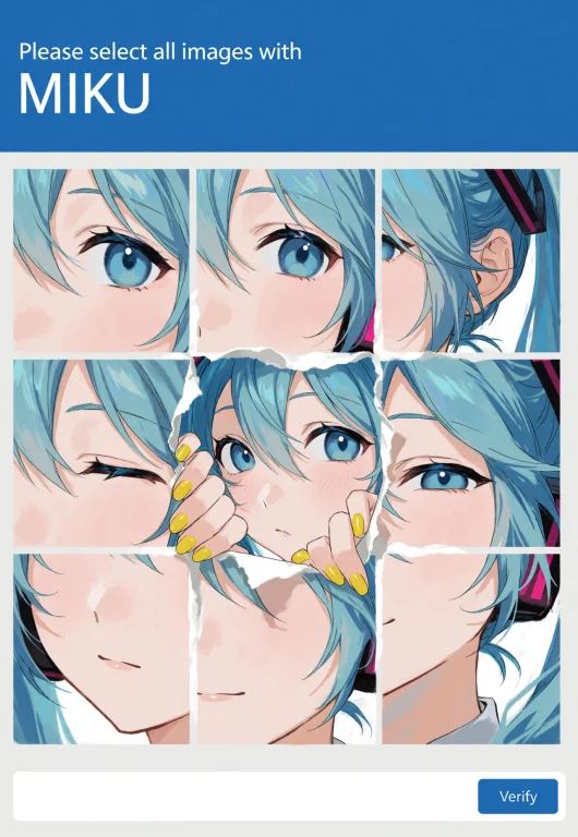Miku Vocaloid, Close-up Shot, Miku With Blue Hair And Yellow...