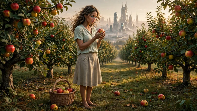 A Polished Cinematic Digital Illustration Of A Beautiful Adu...