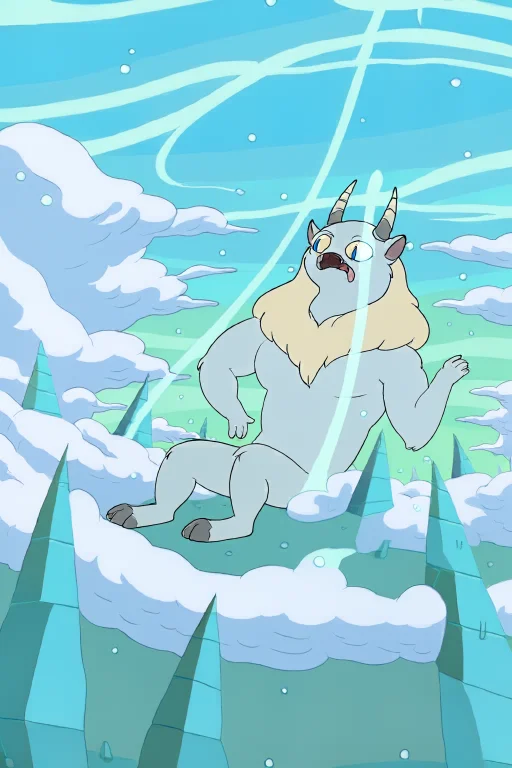 A Detailed Illustration Of A Majestic Silver Minotaur Stands...