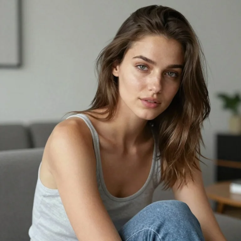 A Realistic Photo Of A Stunning 24-year-old Eastern European...