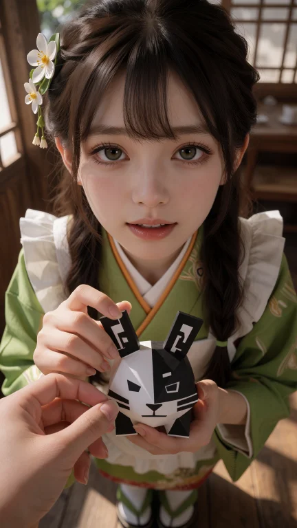 宇治松千夜,高清写实风格、细节锐利、肌肤纹理逼真、光影柔美、...