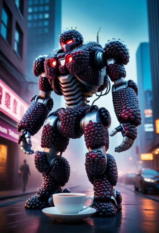 Cyberpunk Cityscape Cinematic Film Still Breathtaking Lorabl...