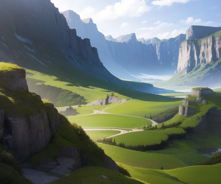 Lorasomething0.8, A Fantasy Landscape,
