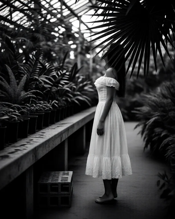 A Moody, High-contrast Black And White Photograph Capturing...