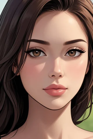 Woman Face Closeup, Shouten Pegasus Mix Mori, Natural Look,... — Stable Diffusion AI Prompt: woman face closeup, shouten pegasus mix mori, natural look, Maximalist detail, H...