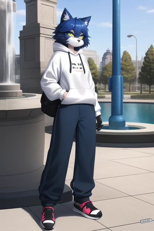 Furry, Anthro, Robot Cat Female Furry, Fursona, Anthropomorp...