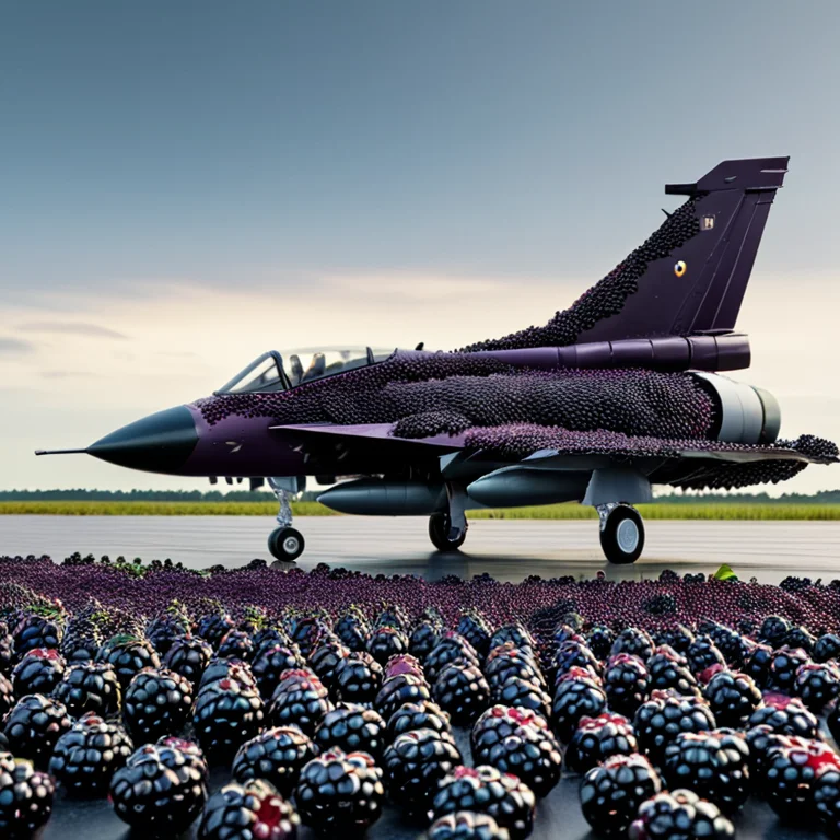Blackberryworld, A Fighter Jet Parked On An Open Runway Unde...